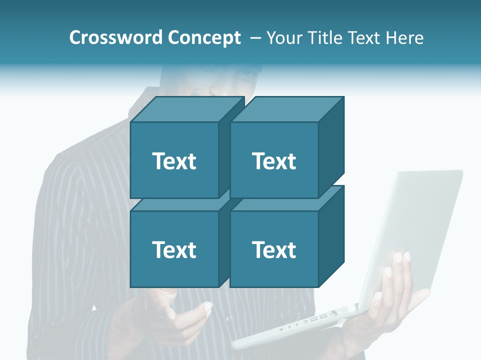 Bright Professional Laptop PowerPoint Template