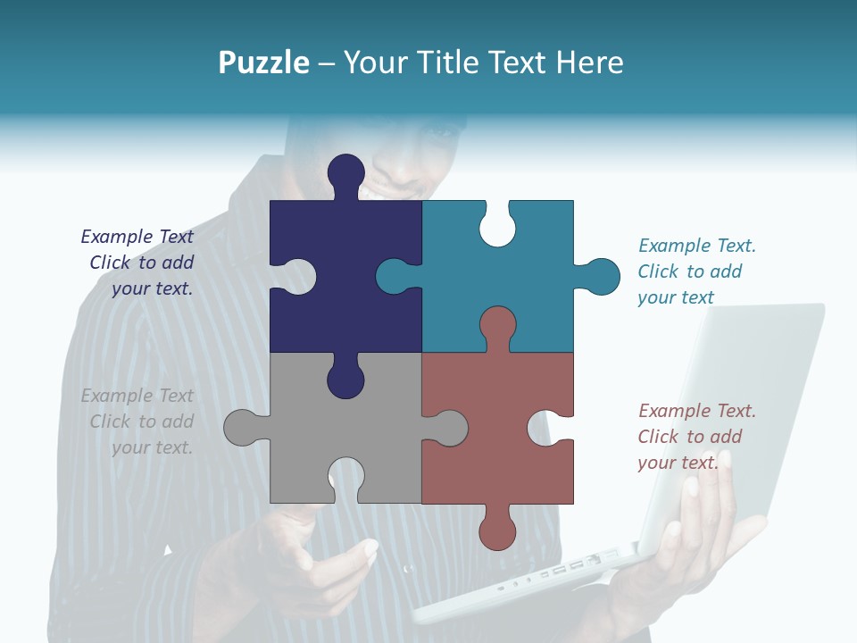 Bright Professional Laptop PowerPoint Template