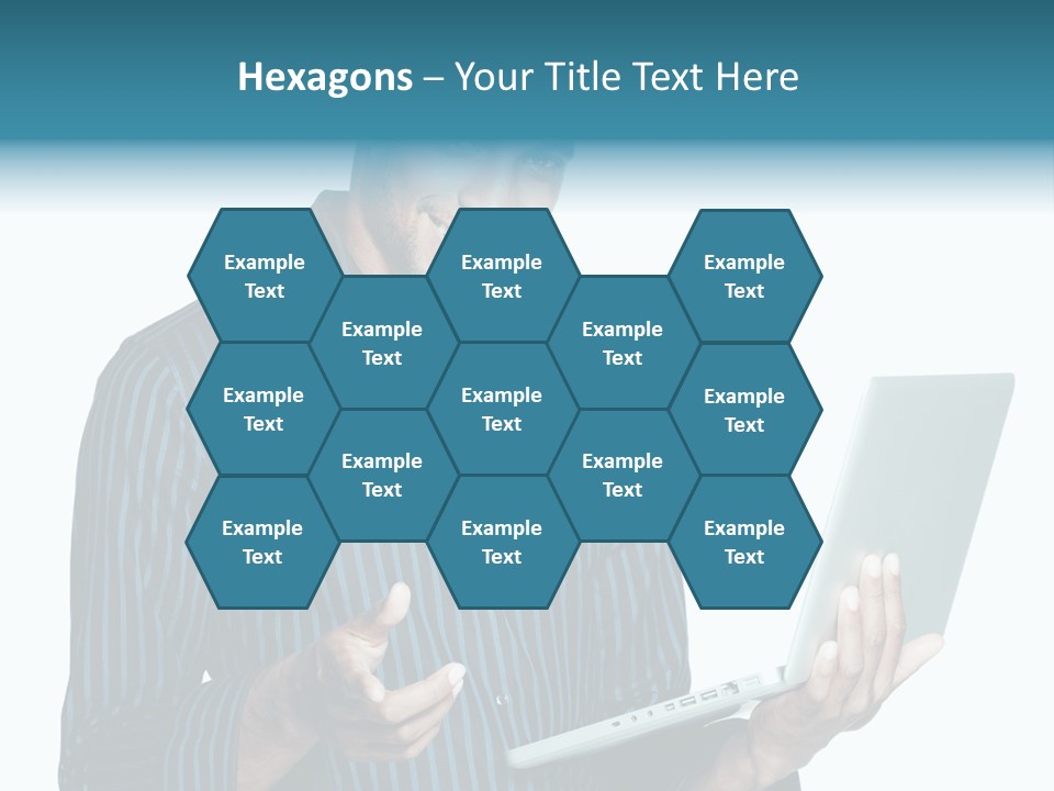 Bright Professional Laptop PowerPoint Template