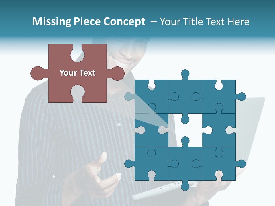 Bright Professional Laptop PowerPoint Template