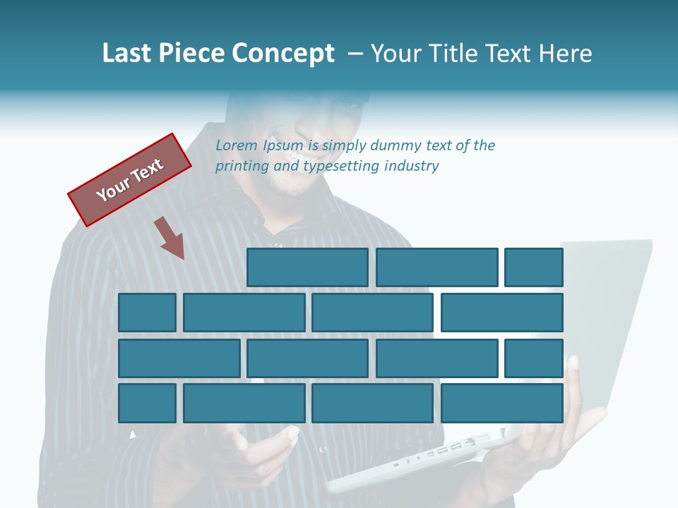 Bright Professional Laptop PowerPoint Template