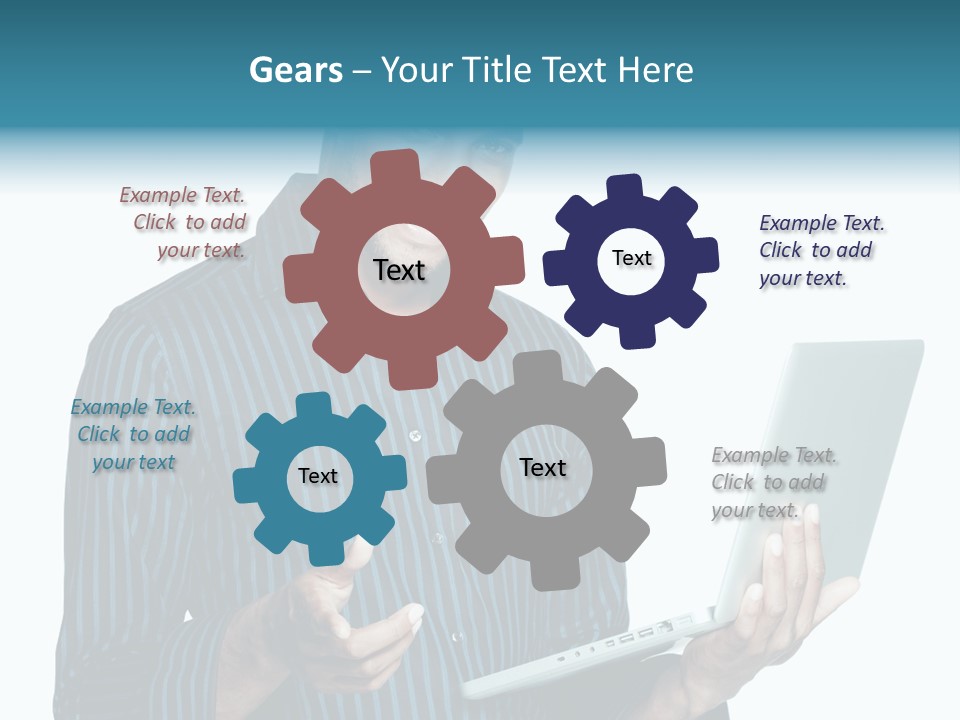 Bright Professional Laptop PowerPoint Template