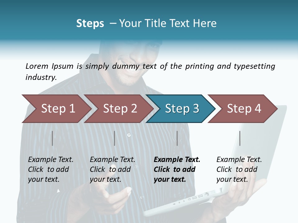 Bright Professional Laptop PowerPoint Template