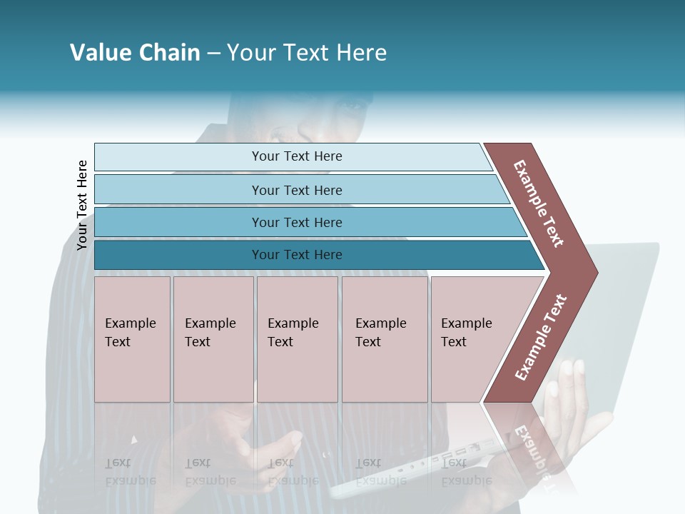 Bright Professional Laptop PowerPoint Template