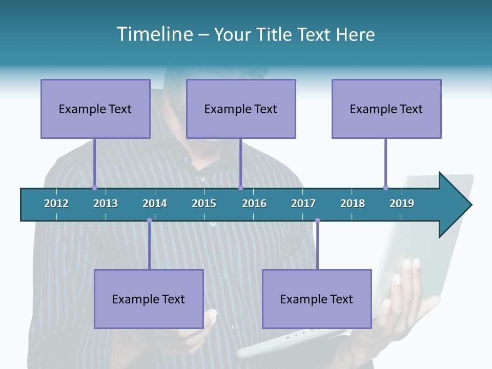Bright Professional Laptop PowerPoint Template