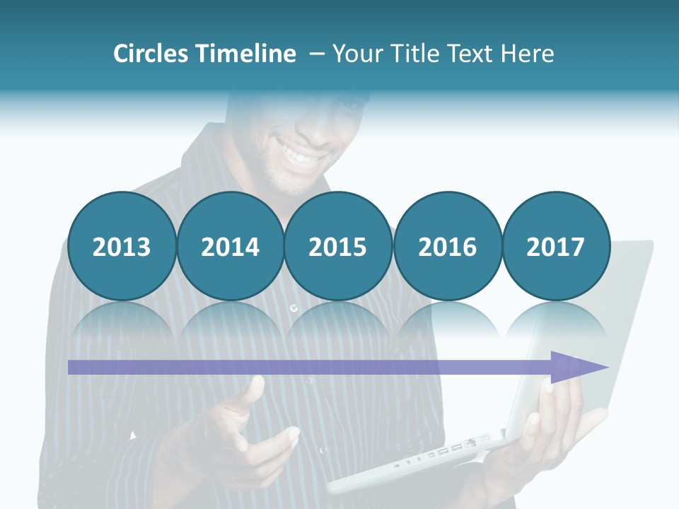 Bright Professional Laptop PowerPoint Template