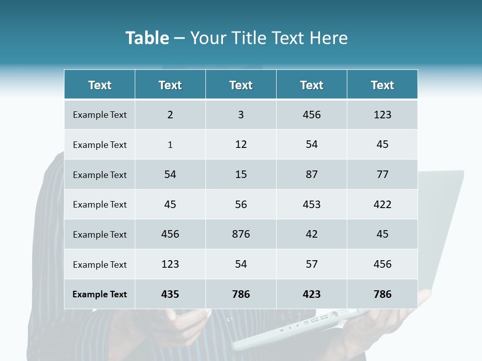 Bright Professional Laptop PowerPoint Template