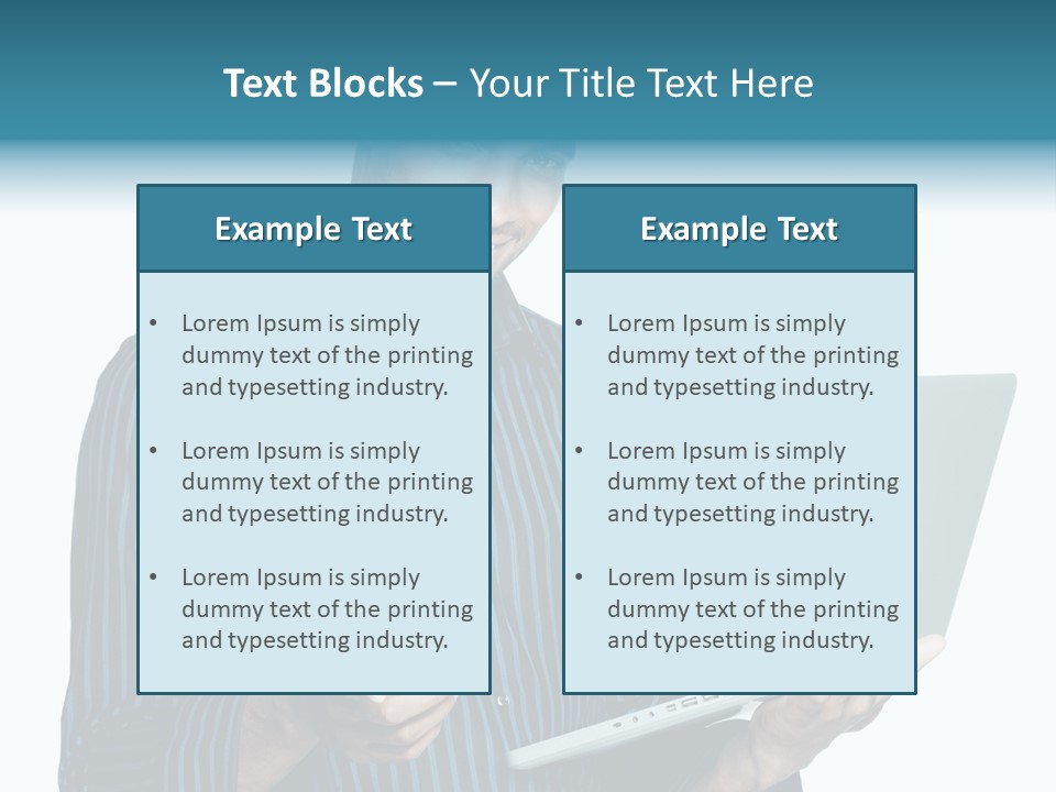 Bright Professional Laptop PowerPoint Template