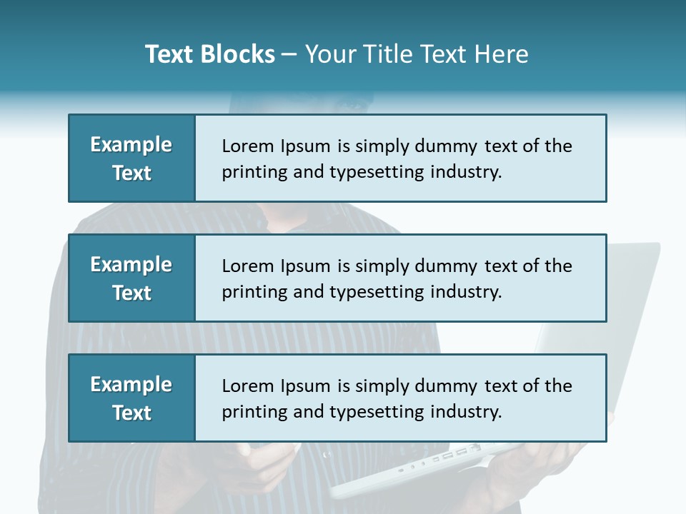 Bright Professional Laptop PowerPoint Template