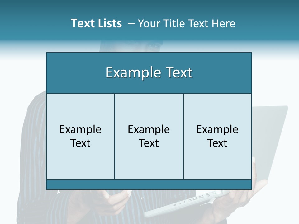 Bright Professional Laptop PowerPoint Template