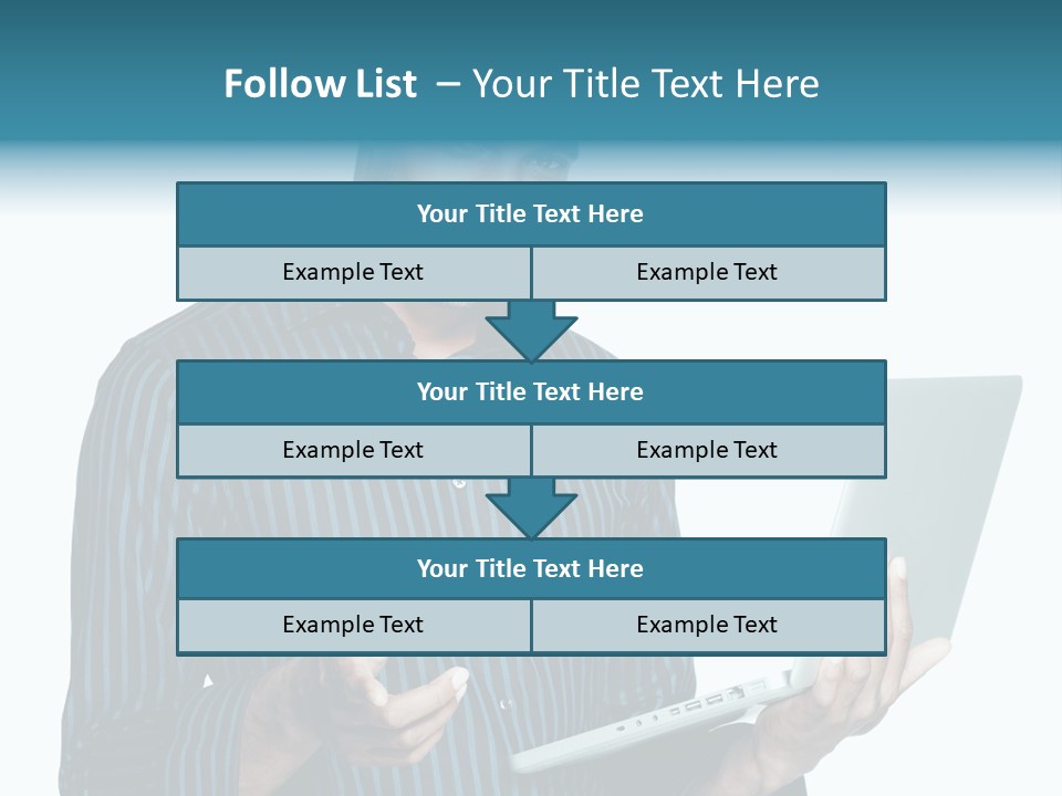 Bright Professional Laptop PowerPoint Template