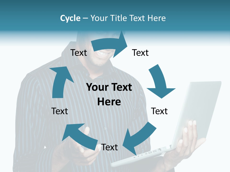 Bright Professional Laptop PowerPoint Template