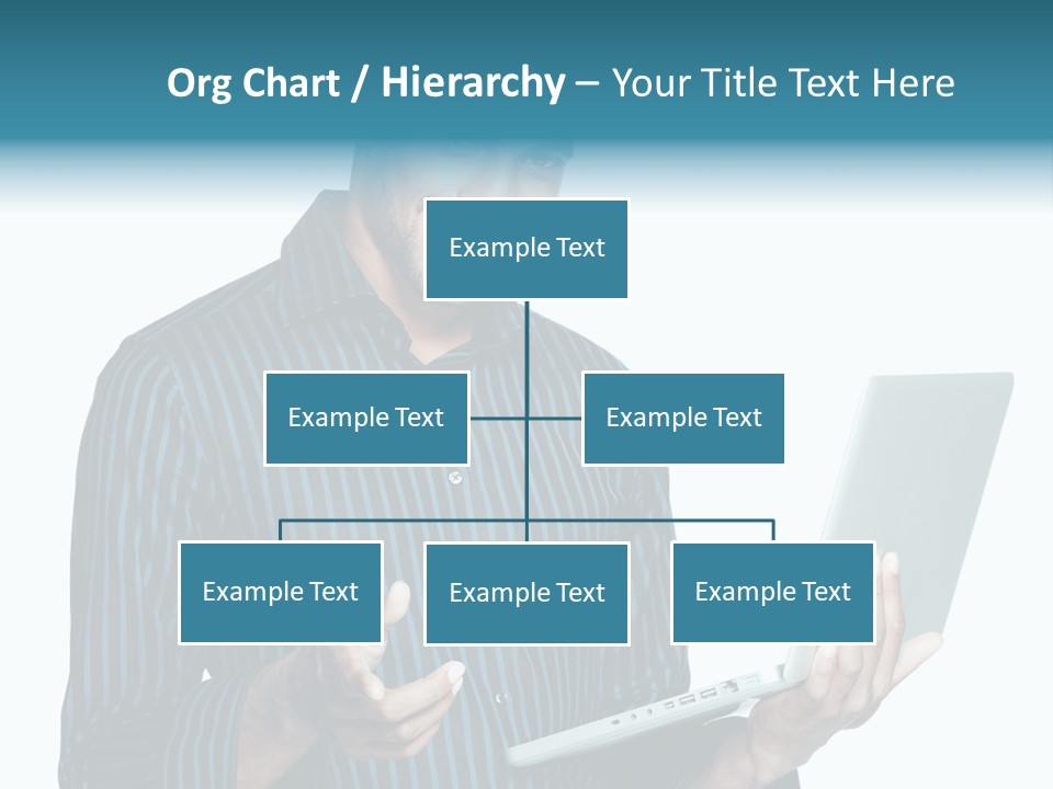 Bright Professional Laptop PowerPoint Template