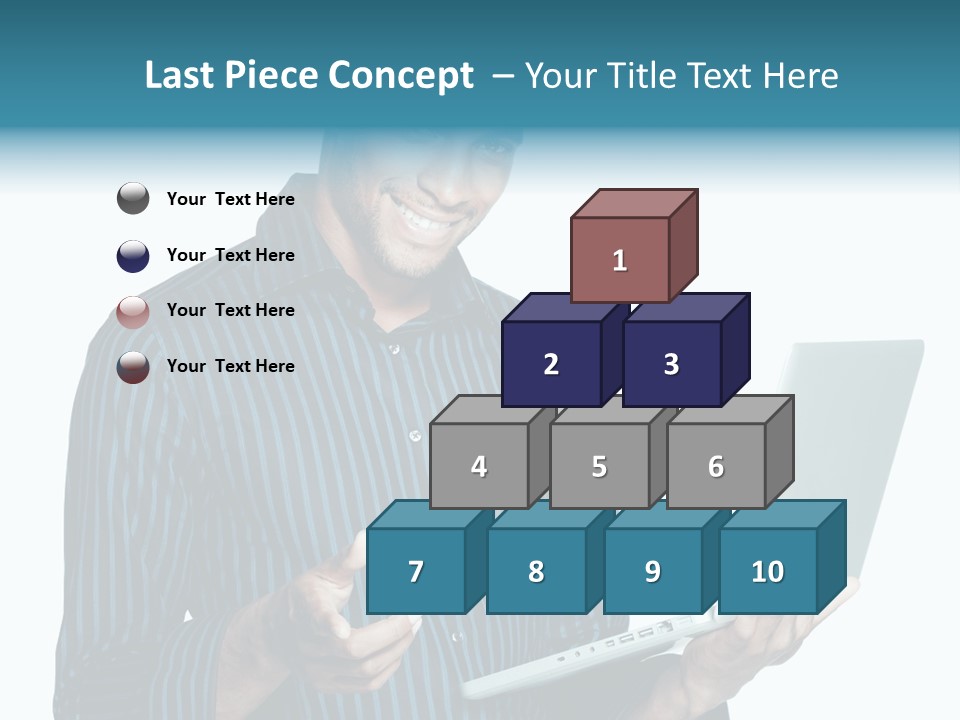 Bright Professional Laptop PowerPoint Template