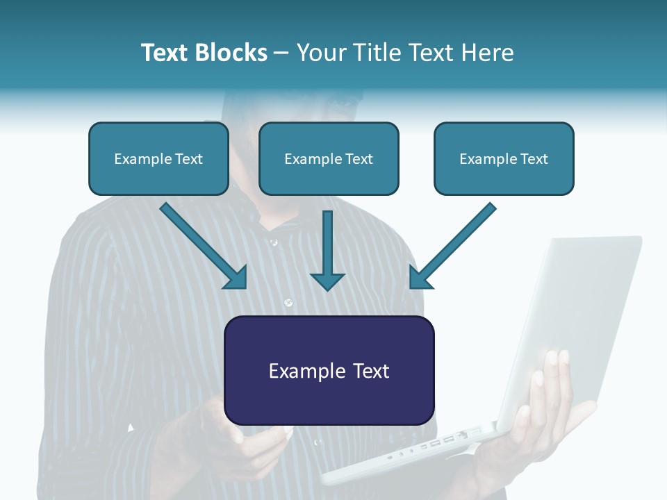 Bright Professional Laptop PowerPoint Template