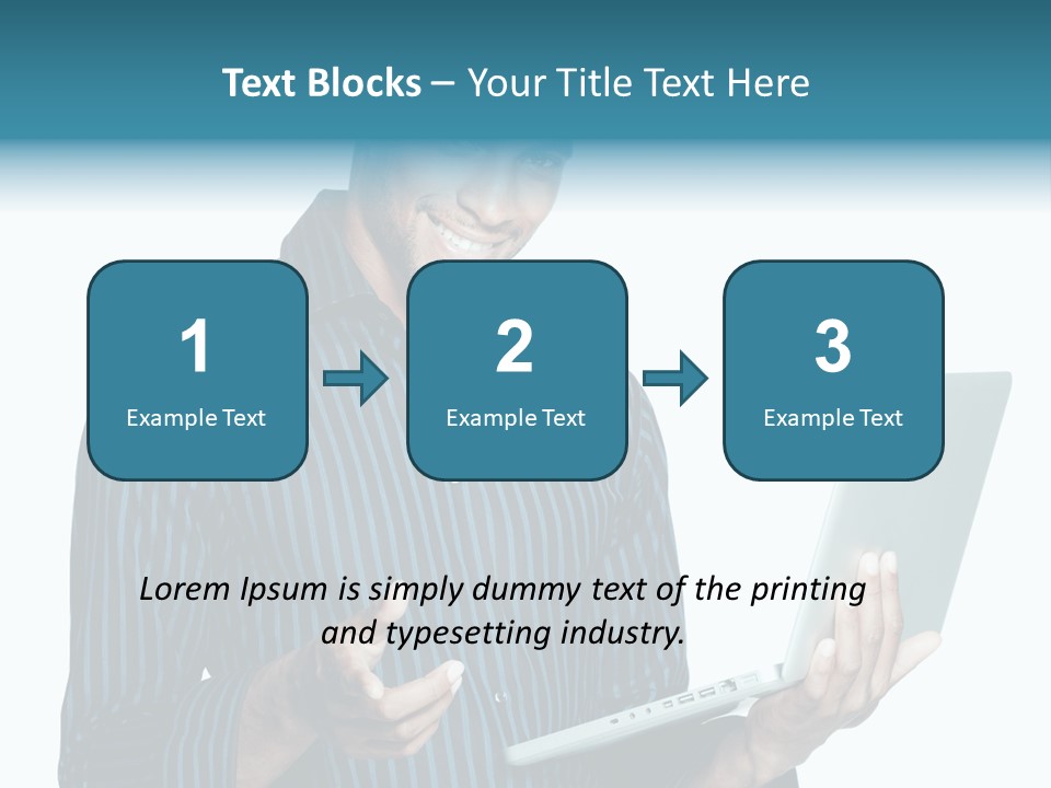 Bright Professional Laptop PowerPoint Template