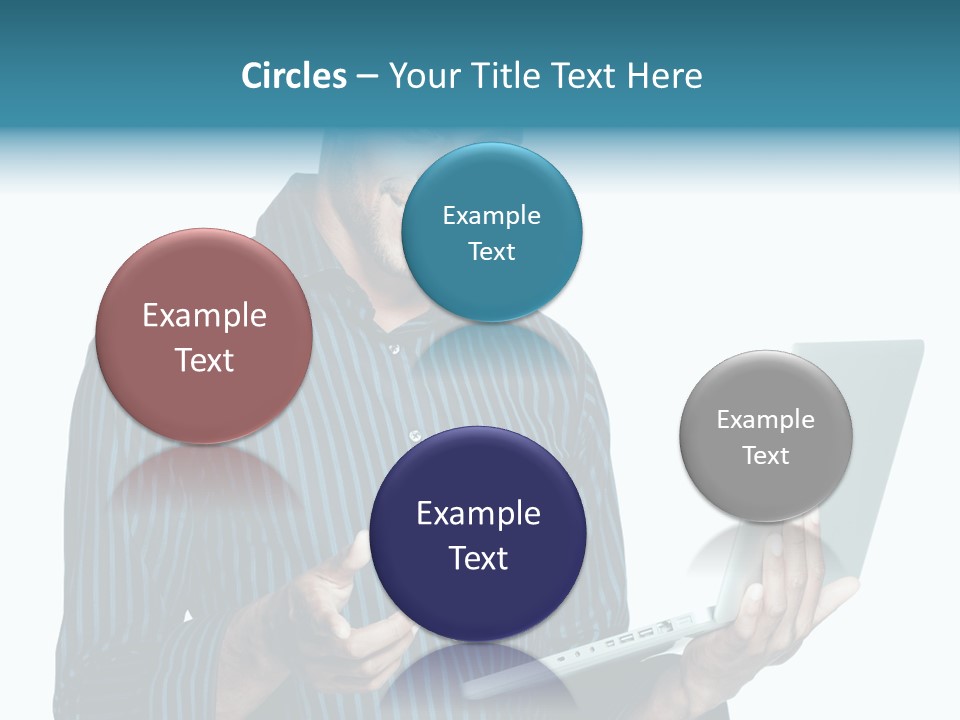 Bright Professional Laptop PowerPoint Template