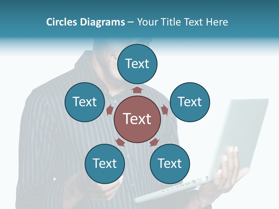 Bright Professional Laptop PowerPoint Template