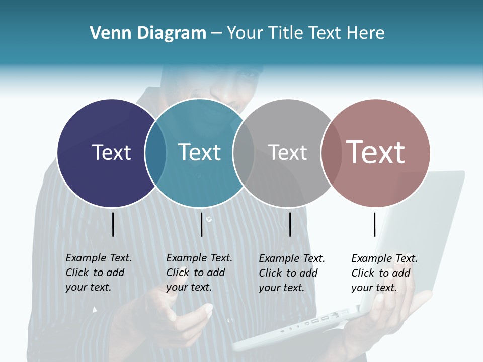 Bright Professional Laptop PowerPoint Template