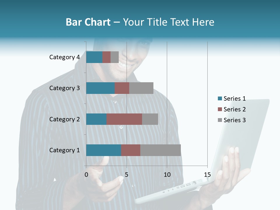 Bright Professional Laptop PowerPoint Template