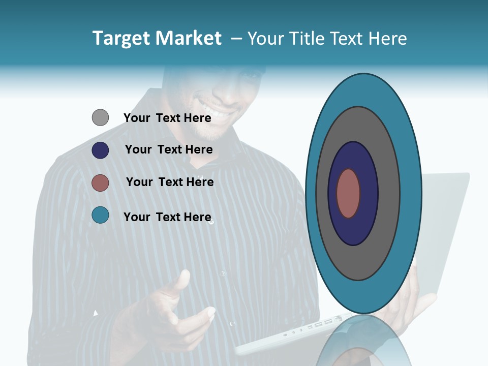 Bright Professional Laptop PowerPoint Template