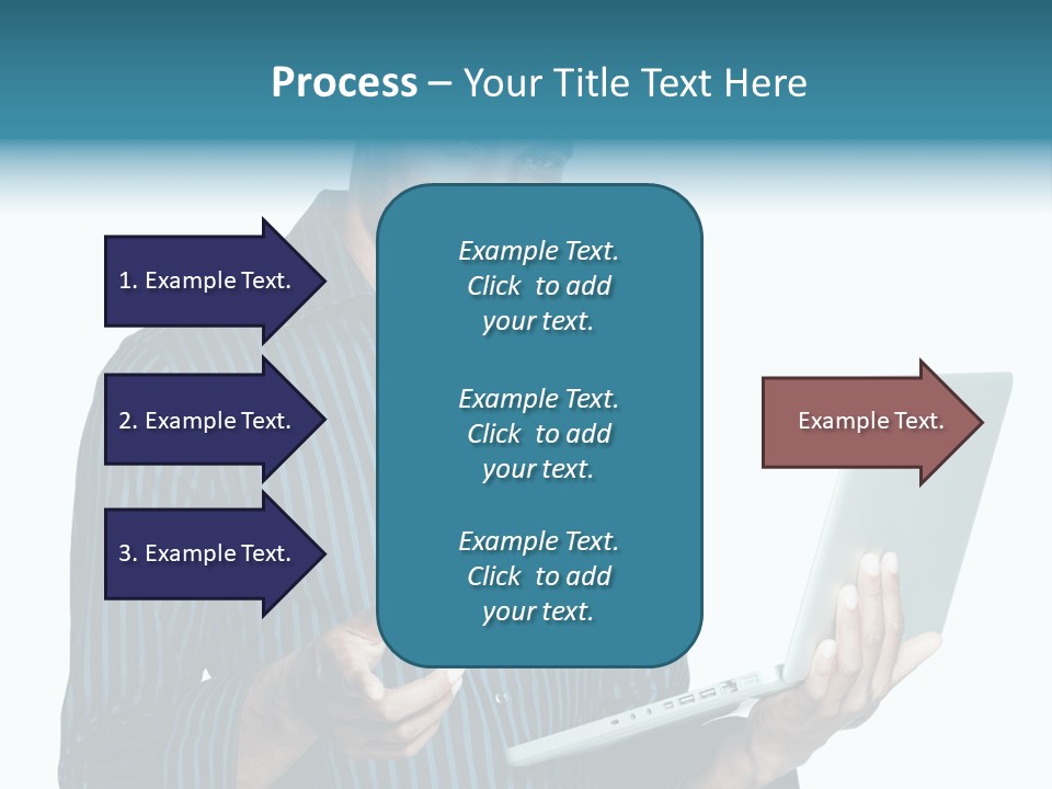 Bright Professional Laptop PowerPoint Template