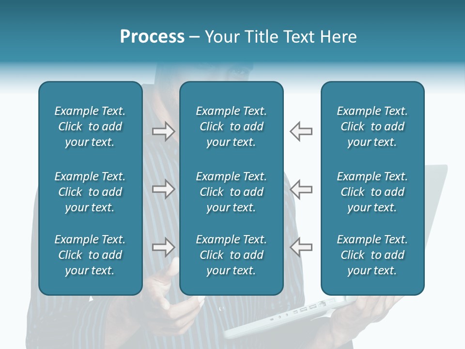 Bright Professional Laptop PowerPoint Template