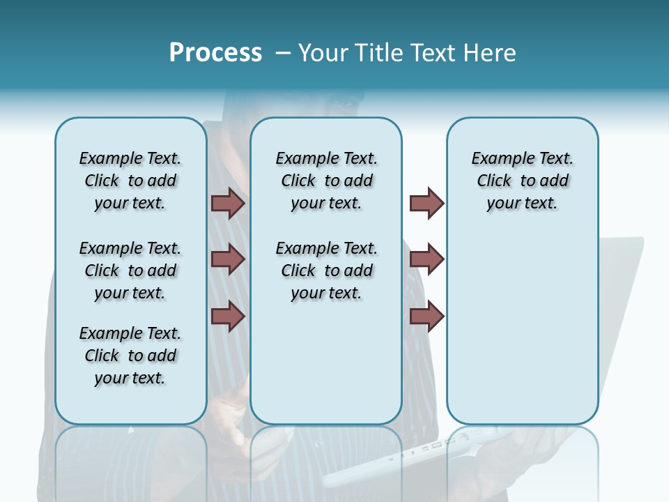 Bright Professional Laptop PowerPoint Template