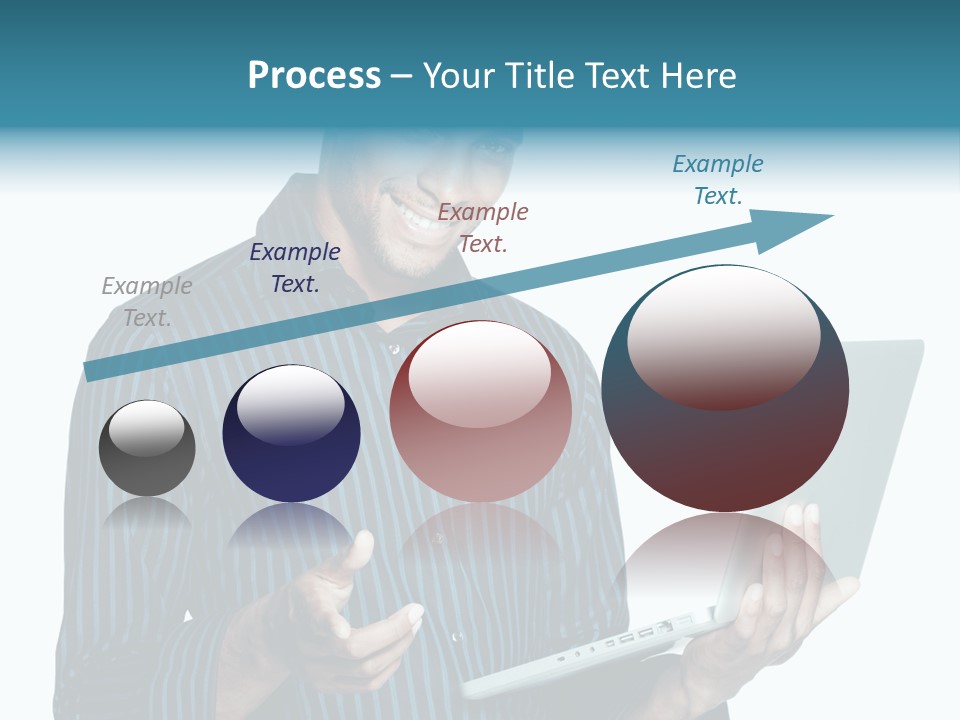 Bright Professional Laptop PowerPoint Template
