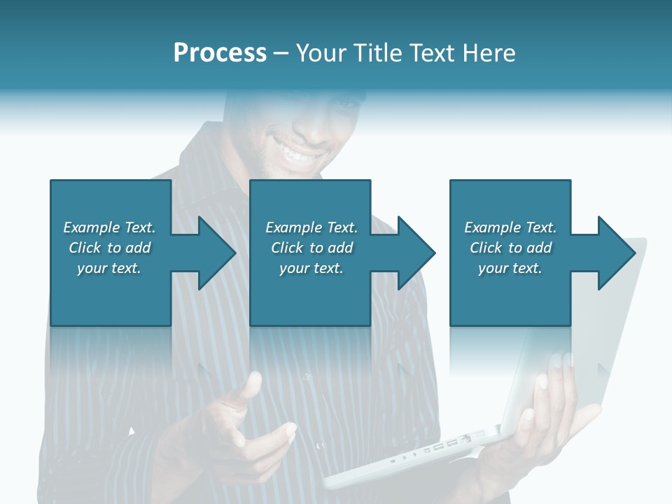 Bright Professional Laptop PowerPoint Template