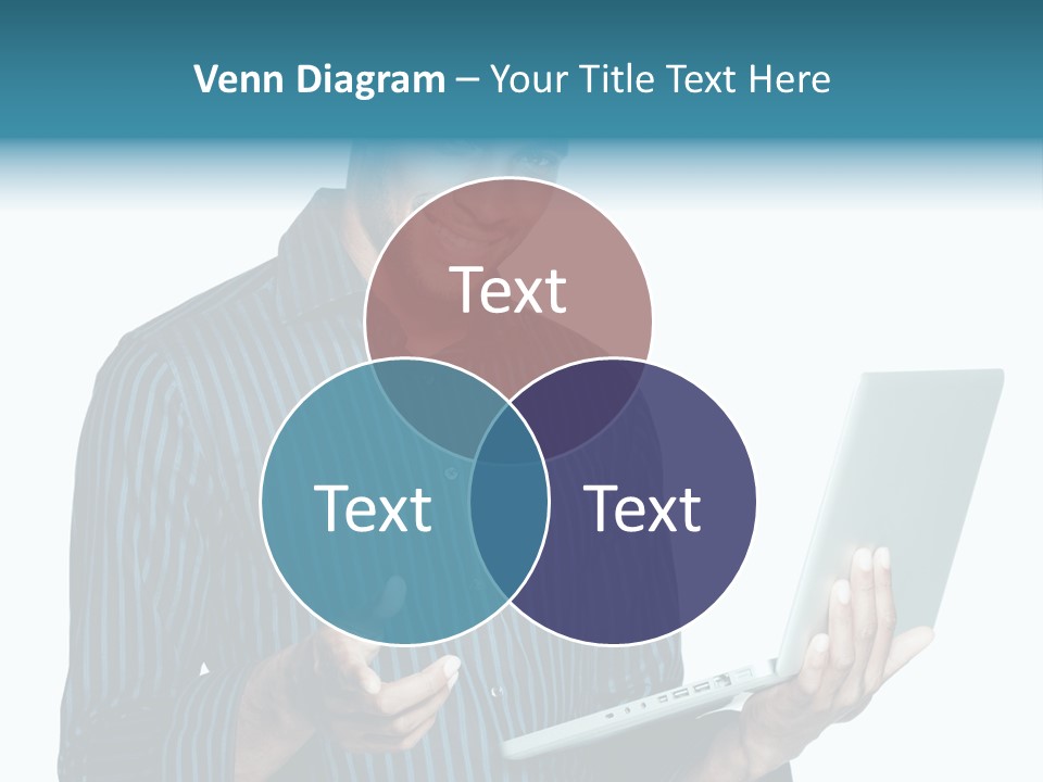 Bright Professional Laptop PowerPoint Template