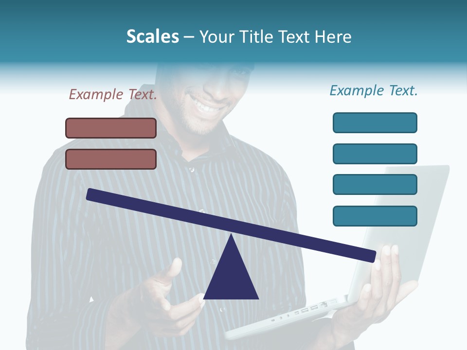 Bright Professional Laptop PowerPoint Template