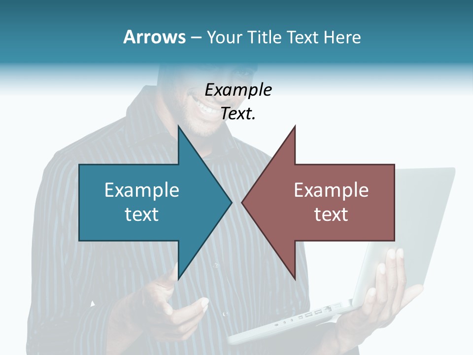 Bright Professional Laptop PowerPoint Template