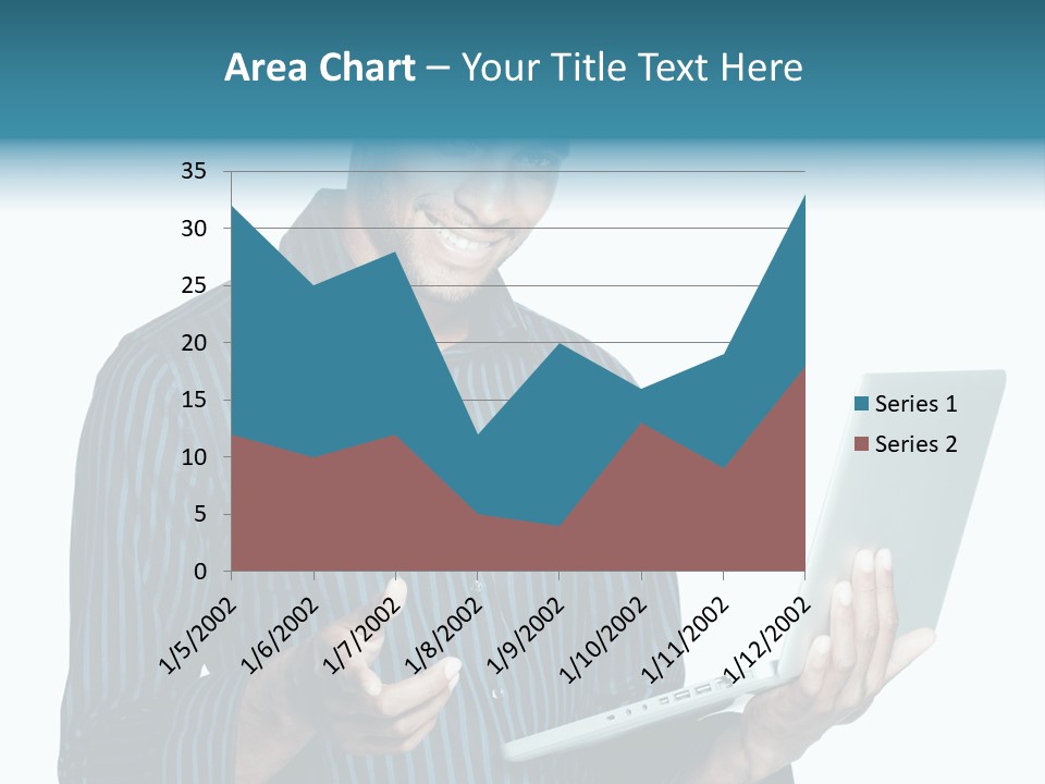 Bright Professional Laptop PowerPoint Template