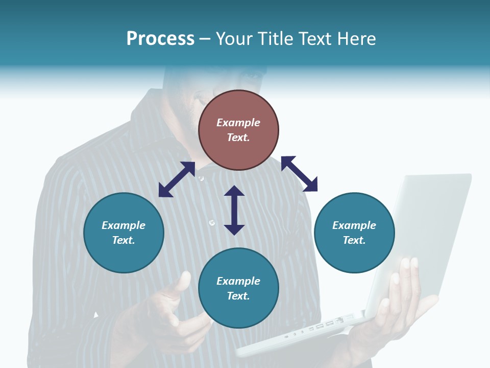 Bright Professional Laptop PowerPoint Template