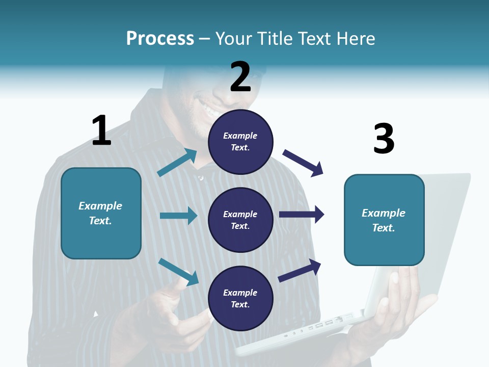 Bright Professional Laptop PowerPoint Template