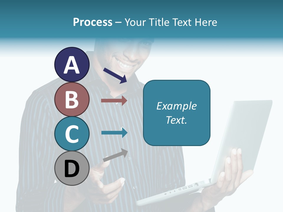 Bright Professional Laptop PowerPoint Template