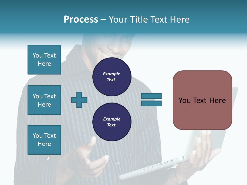 Bright Professional Laptop PowerPoint Template