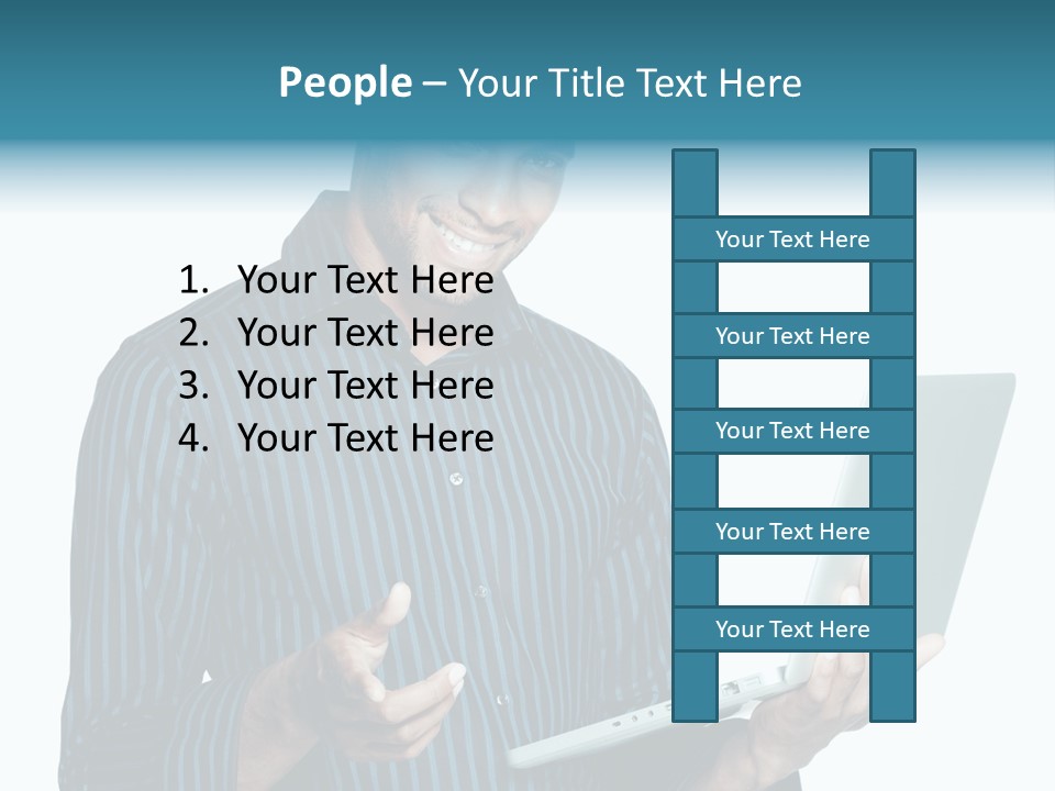 Bright Professional Laptop PowerPoint Template