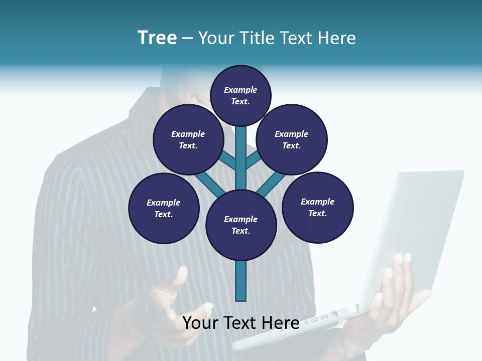 Bright Professional Laptop PowerPoint Template