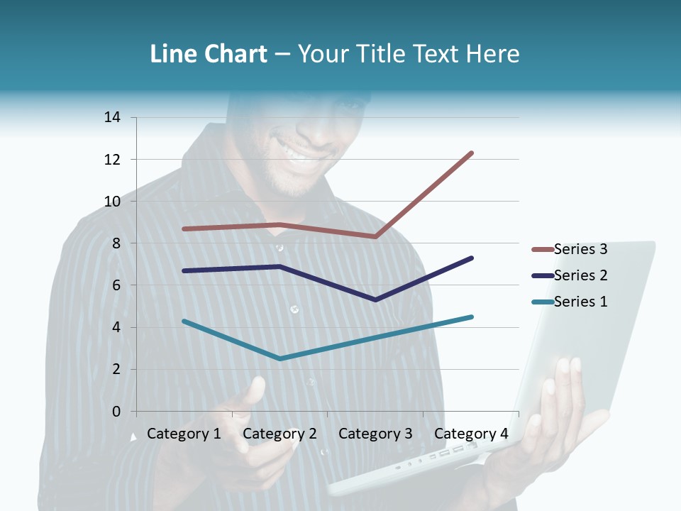 Bright Professional Laptop PowerPoint Template