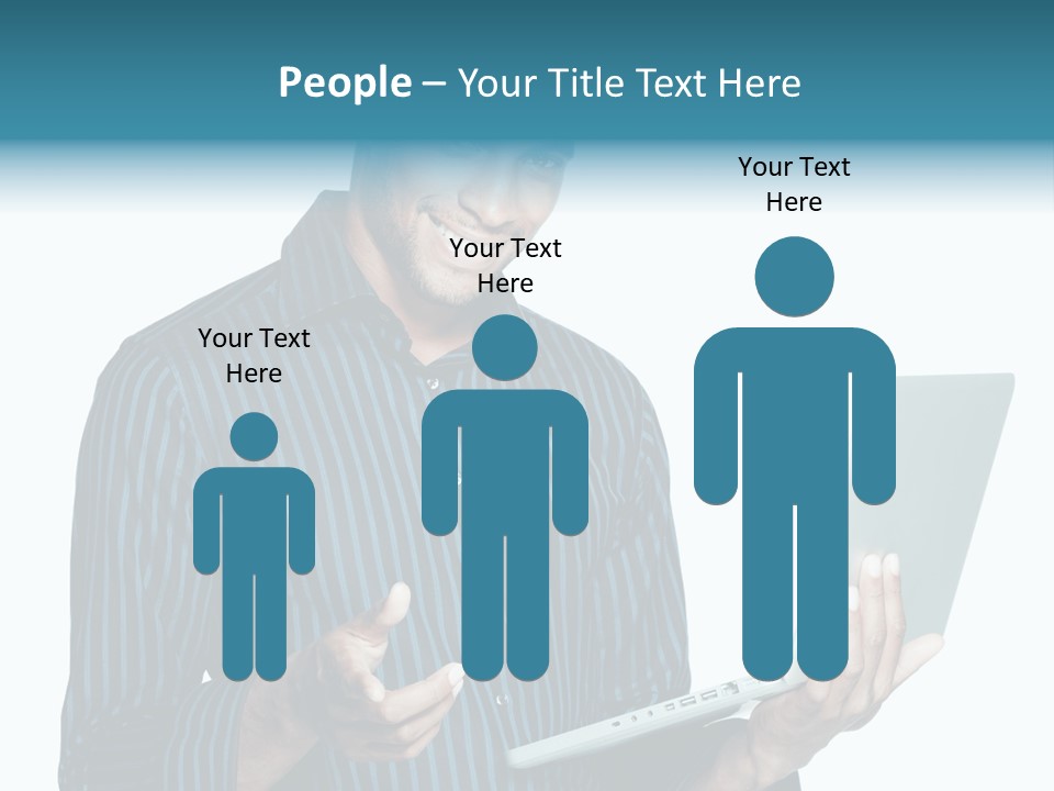 Bright Professional Laptop PowerPoint Template