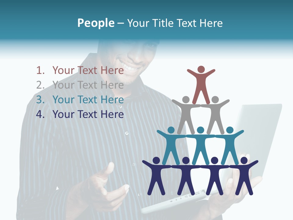 Bright Professional Laptop PowerPoint Template