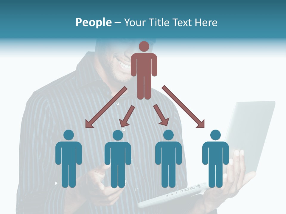 Bright Professional Laptop PowerPoint Template