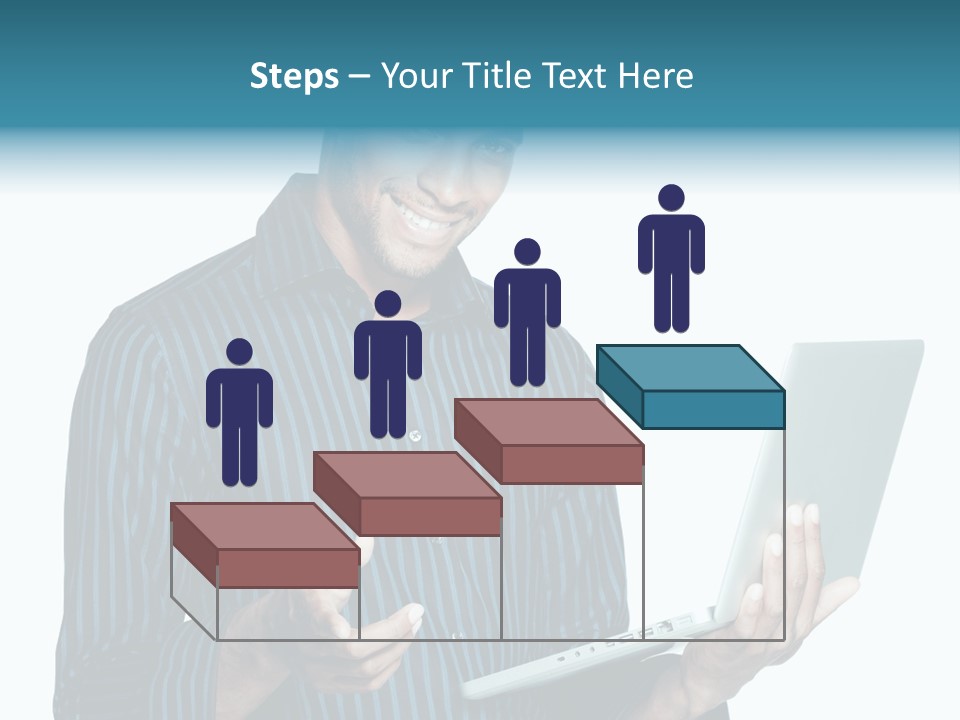 Bright Professional Laptop PowerPoint Template