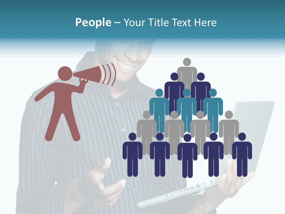 Bright Professional Laptop PowerPoint Template