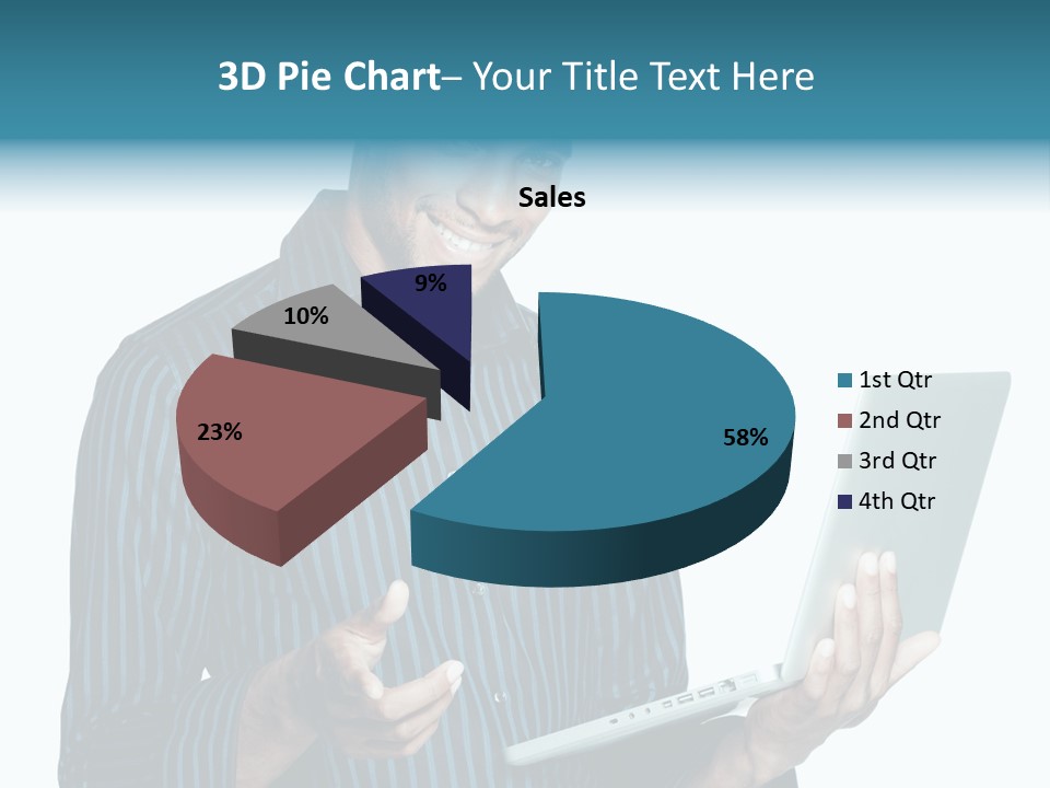 Bright Professional Laptop PowerPoint Template