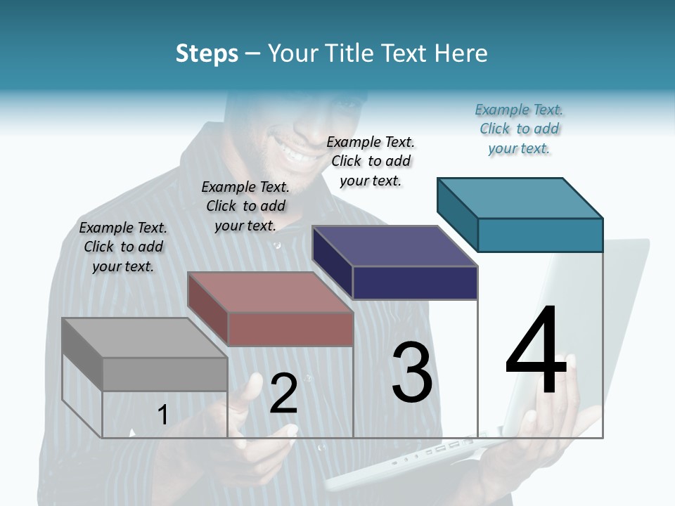Bright Professional Laptop PowerPoint Template