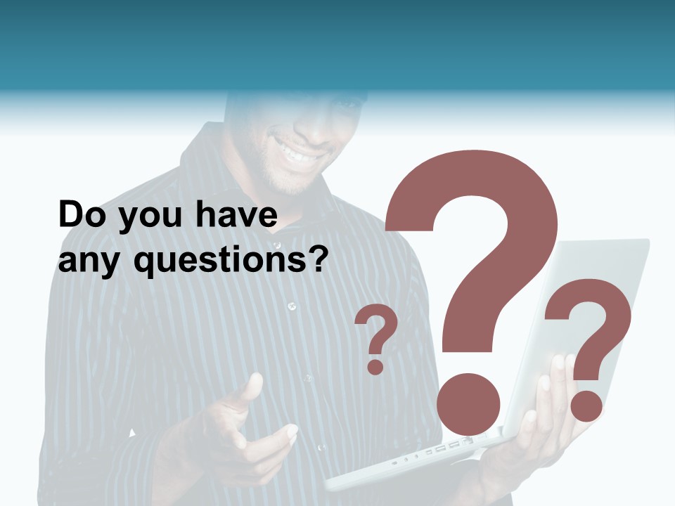 Bright Professional Laptop PowerPoint Template