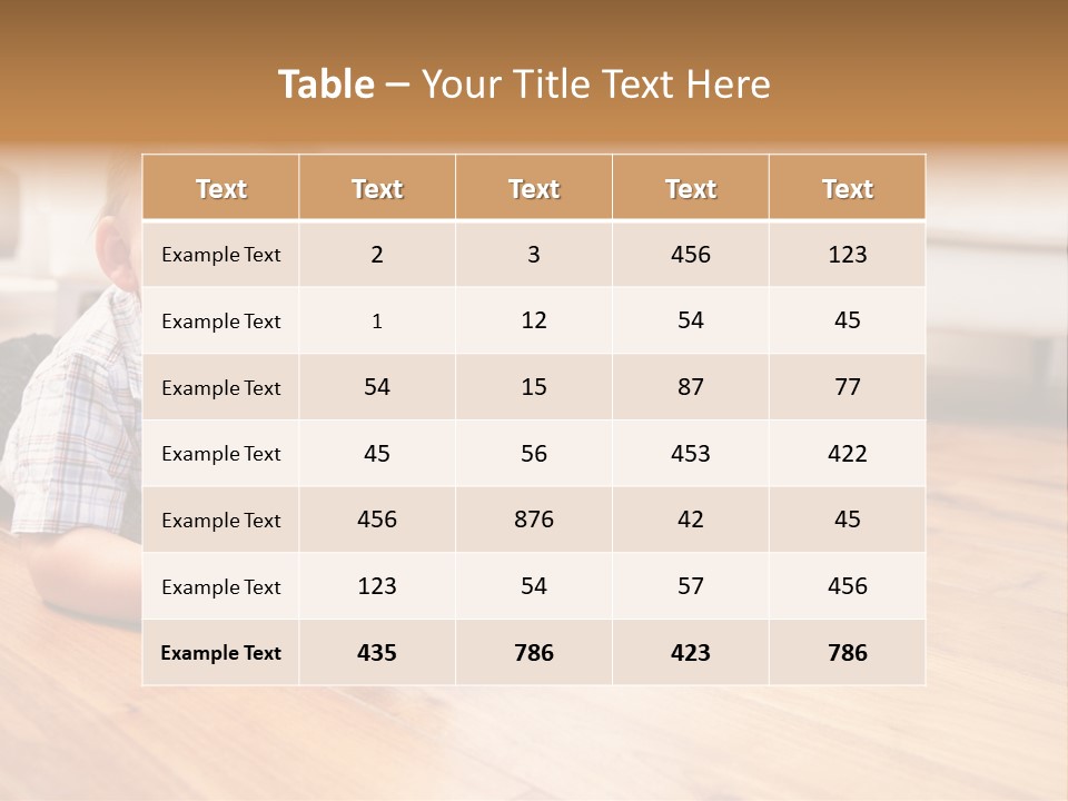 Floor Playing Building PowerPoint Template